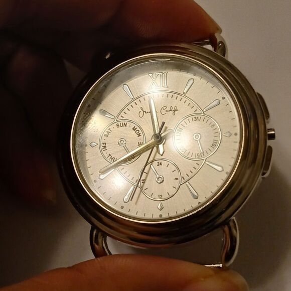 Jessica Carlyle Women's Quartz Movt Silver Tone Watch Case 6025 - Picture 4 of 12